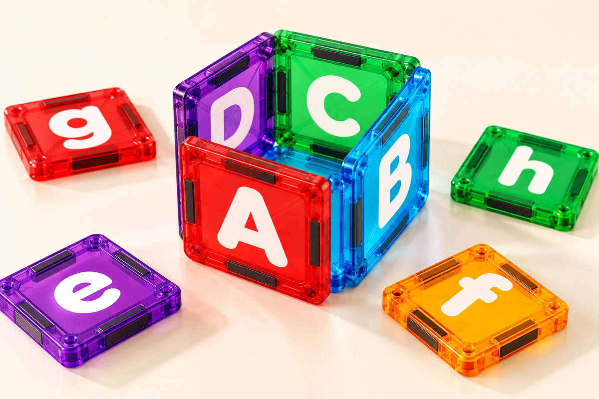 Little Minds Magnetic Alphabet Tiles