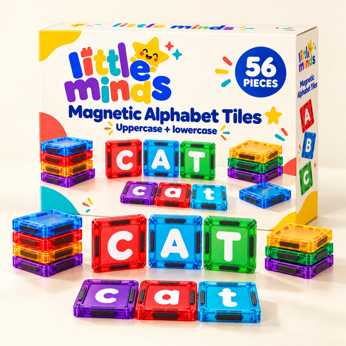 Little Minds Magnetic Alphabet Tiles